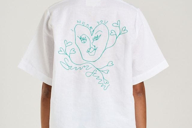 Summi Summi Shirts Collared SS Shirt - I Heart U