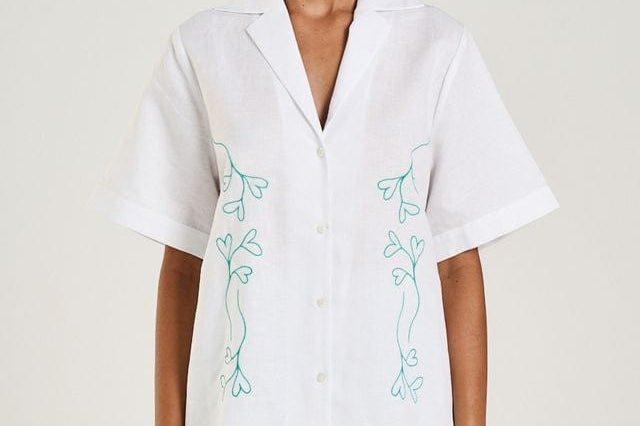 Summi Summi Shirts Collared SS Shirt - I Heart U