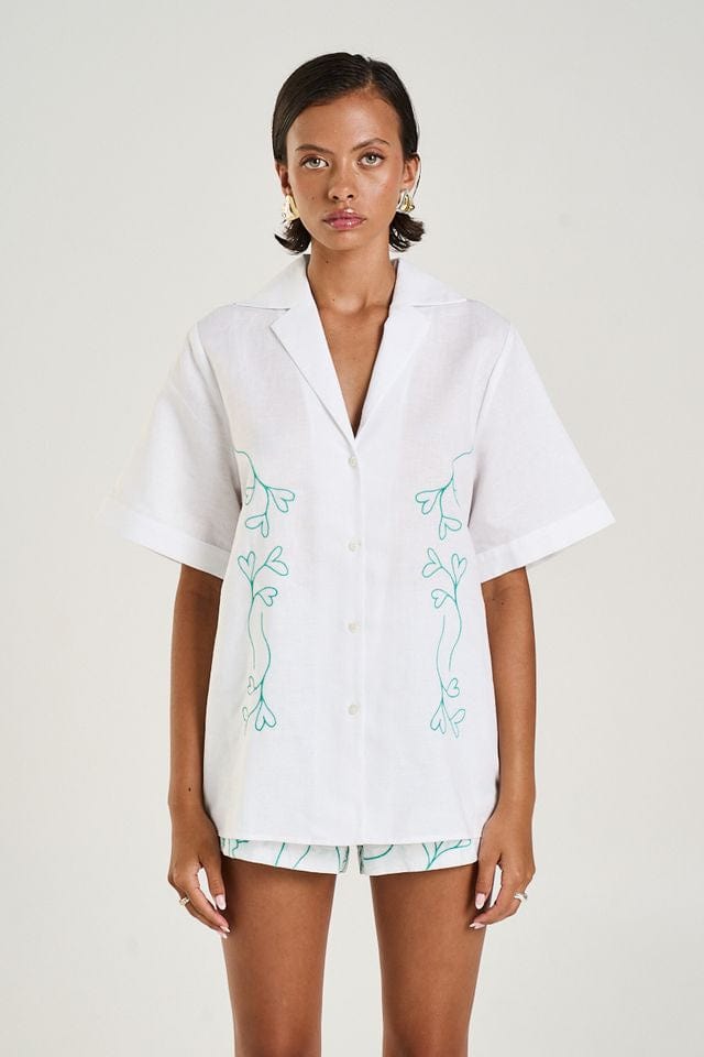 Summi Summi Shirts Collared SS Shirt - I Heart U