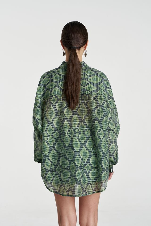 Summi Summi Shirts Sheer LS Shirt - Viper