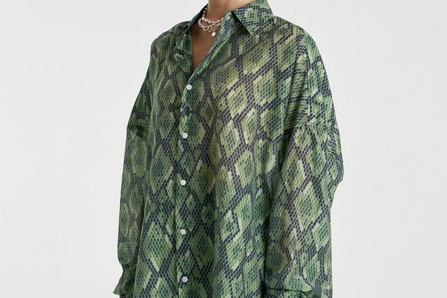 Summi Summi Shirts Sheer LS Shirt - Viper