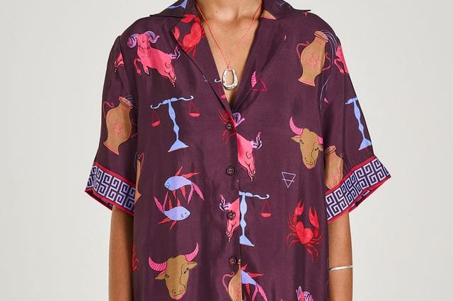 Summi Summi Shirts Summi Summi | Button Up SS Shirt - Zodiac