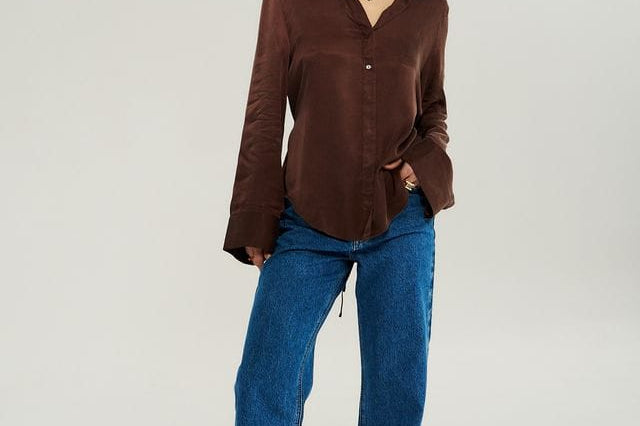 Summi Summi Shirts - Tailored Bowie LS Shirt - Chocolate