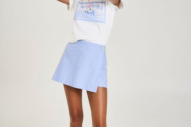 Summi Summi Shorts A-Sym Skort - Sea Stripe