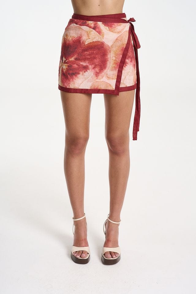 Summi Summi Skirts - Casual ONE SIZE Wrap Mini Sarong - Aloha