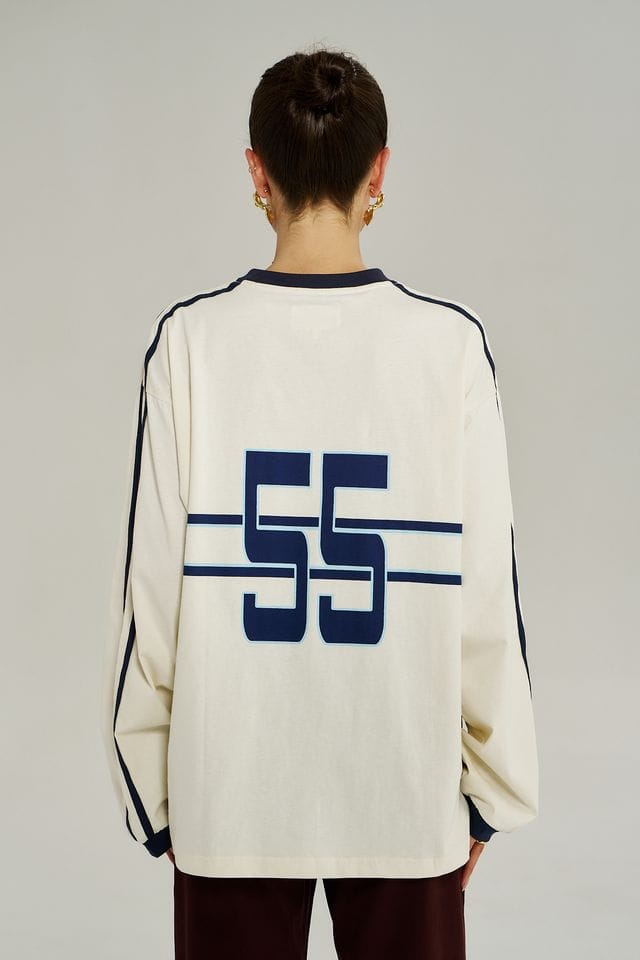 Summi Summi Tees Bleu 55 LS Tee - Vintage White