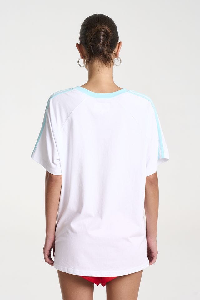 Summi Summi Tees Summi Tee - White/ Aqua