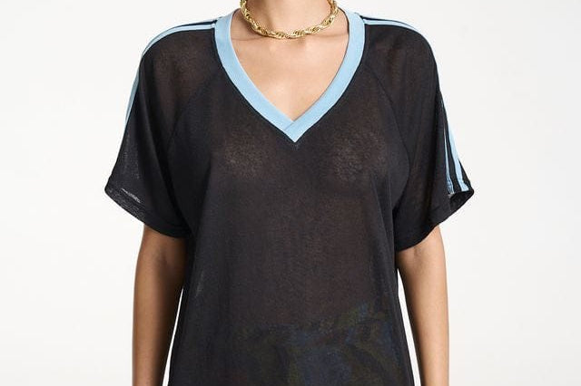 Summi Summi Tees V Neck Jersey - Black/Blue