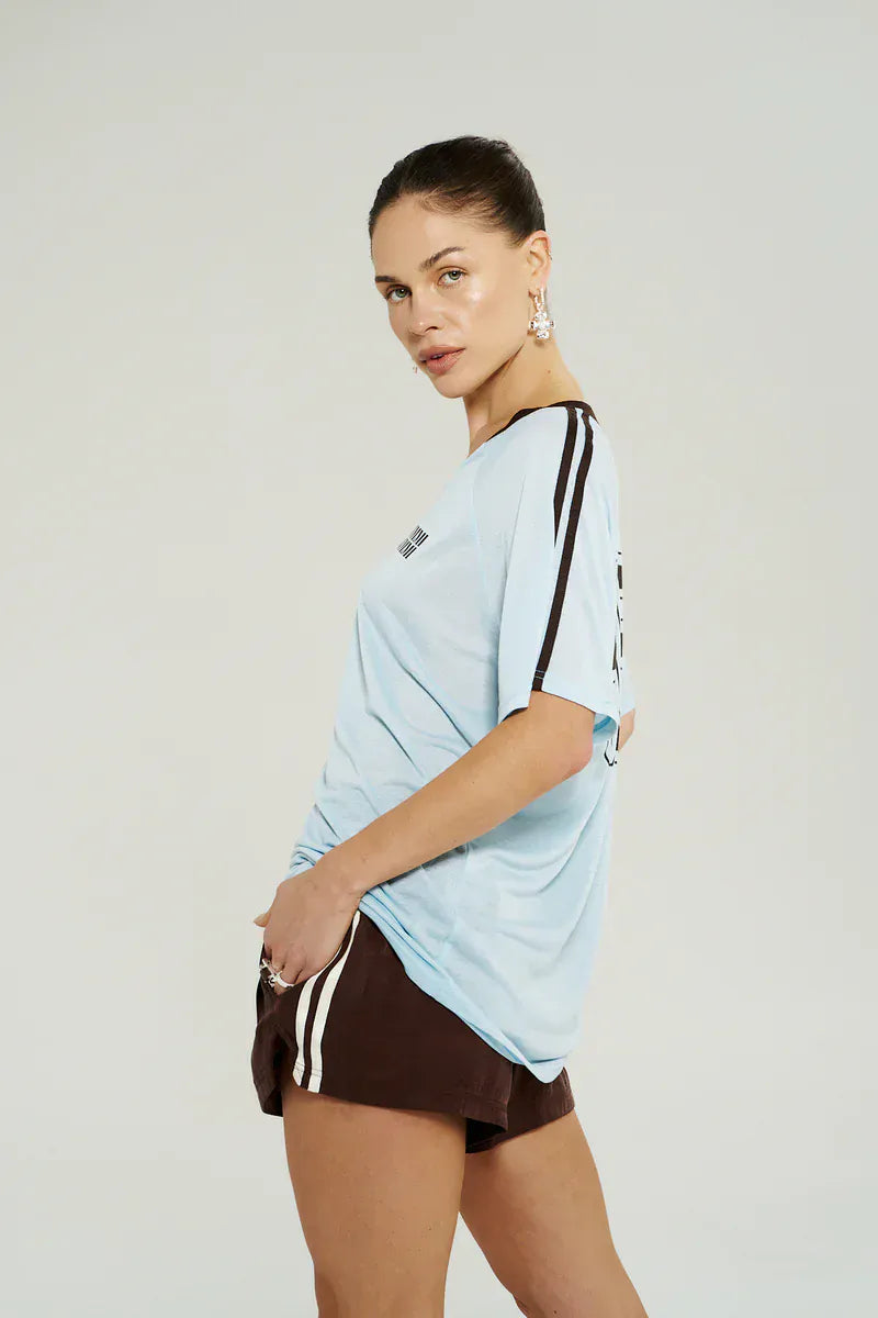 Summi Summi Tees V Neck Jersey Tee - Ice