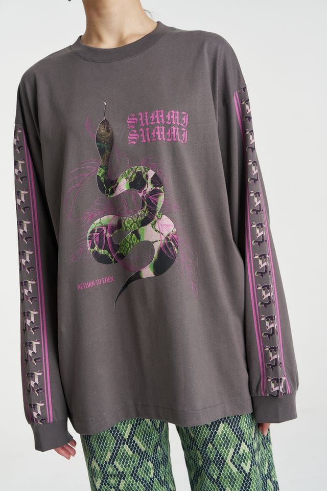 Summi Summi Tops - Long Sleeve Eden LS Tee - Shadow
