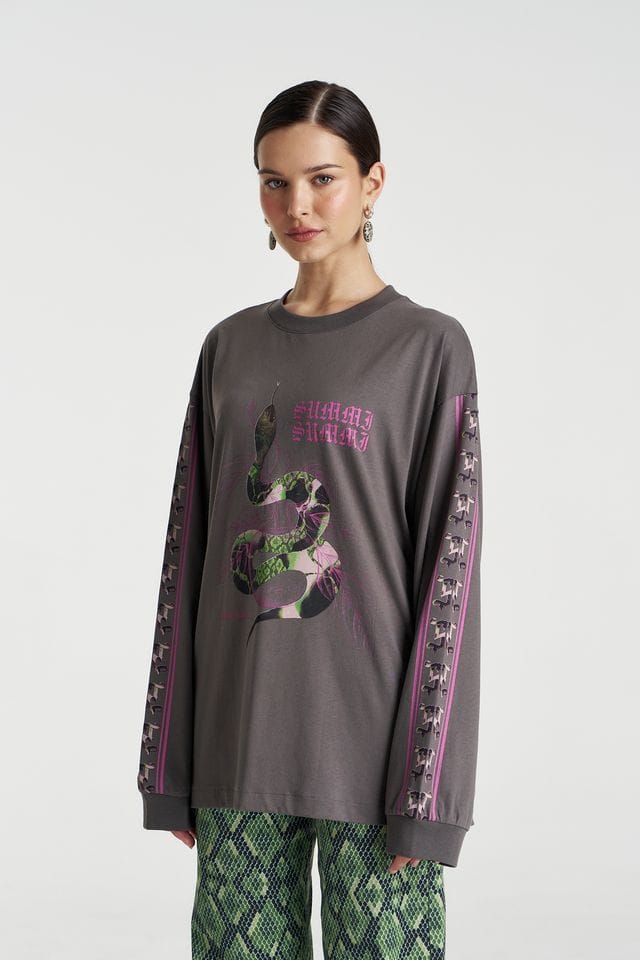 Summi Summi Tops - Long Sleeve Eden LS Tee - Shadow
