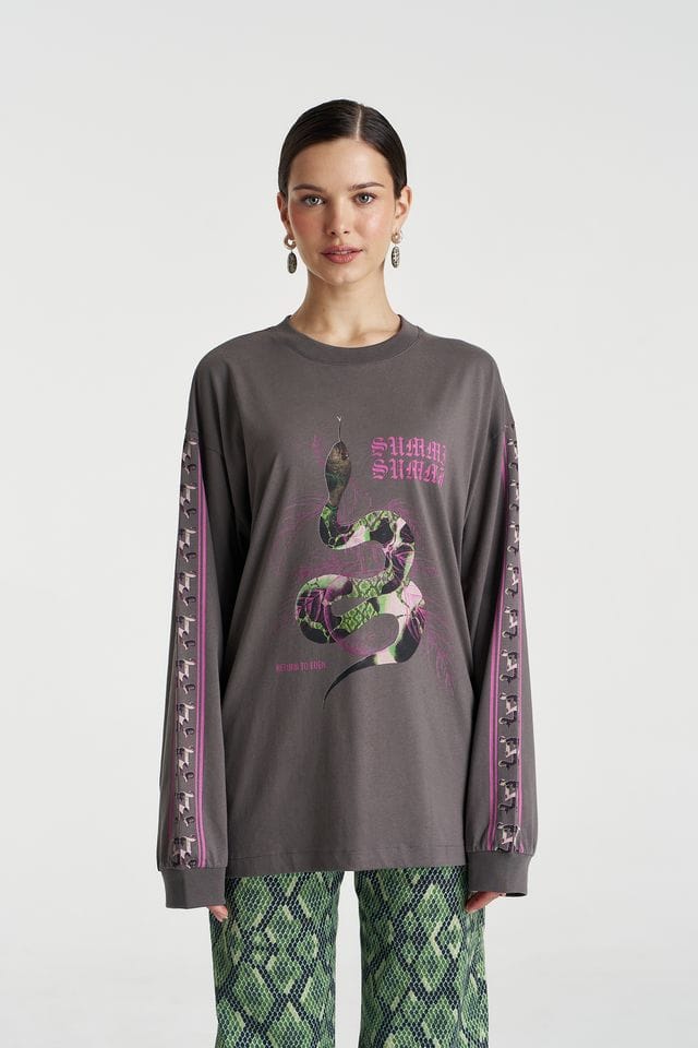 Summi Summi Tops - Long Sleeve Eden LS Tee - Shadow
