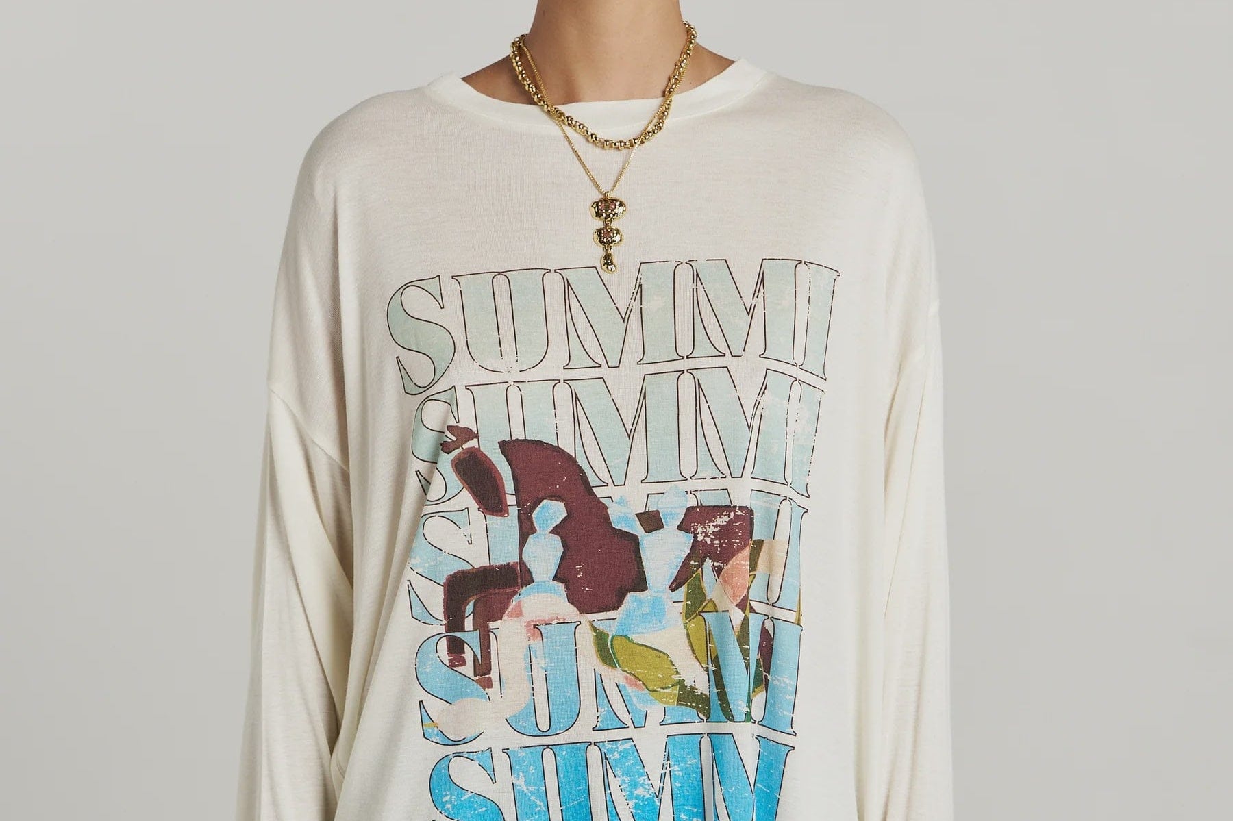 Summi Summi Tops - Long Sleeve Oversized LS Tee - Wonderland