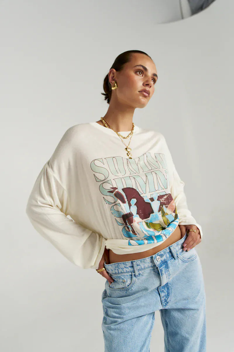 Summi Summi Tops - Long Sleeve Oversized LS Tee - Wonderland