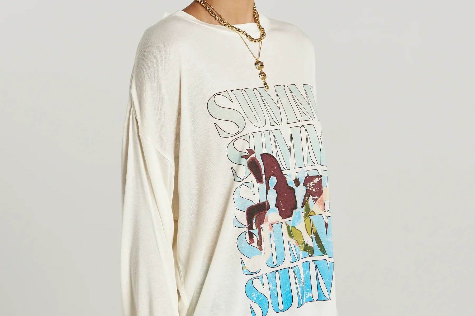 Summi Summi Tops - Long Sleeve Oversized LS Tee - Wonderland