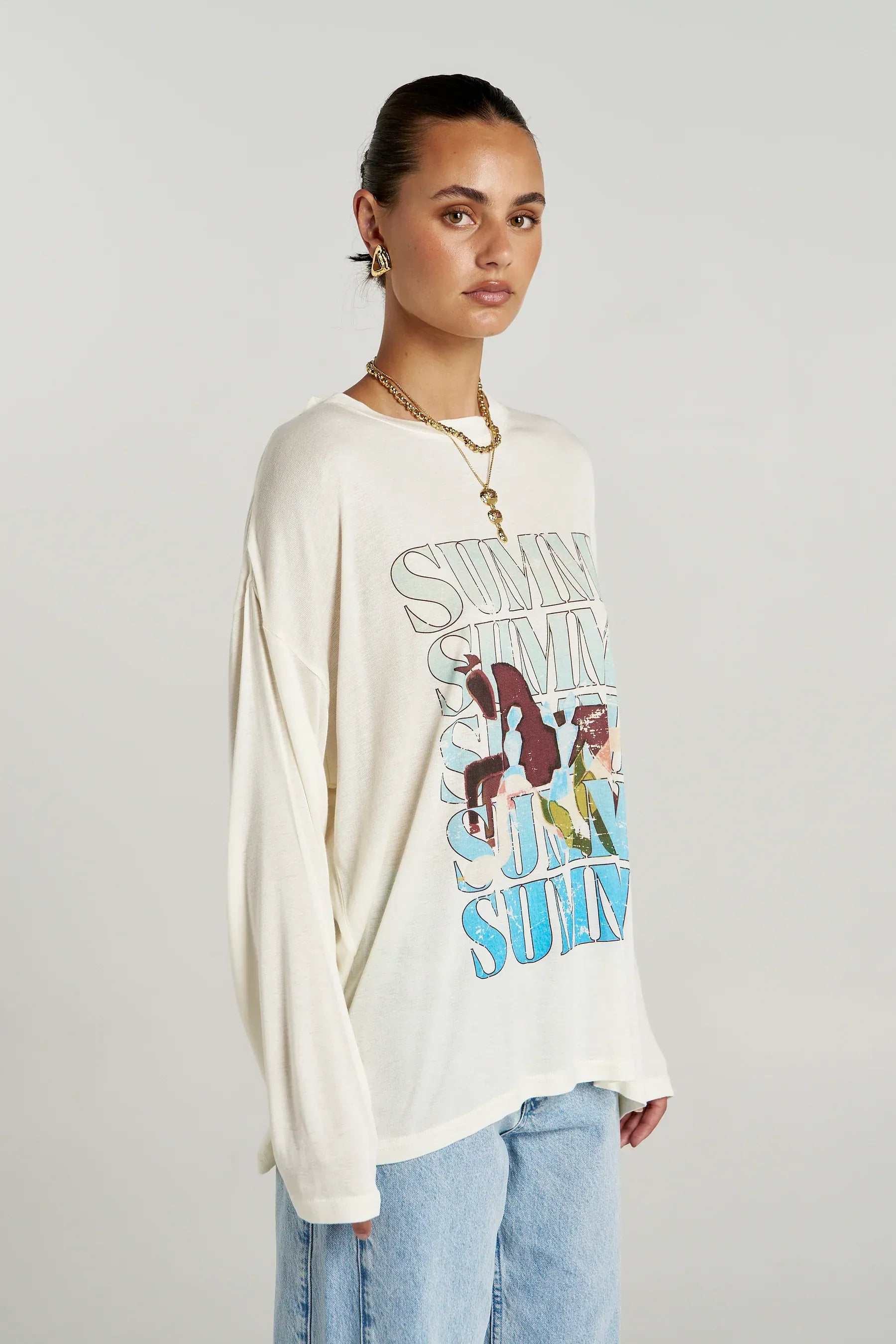 Summi Summi Tops - Long Sleeve Oversized LS Tee - Wonderland