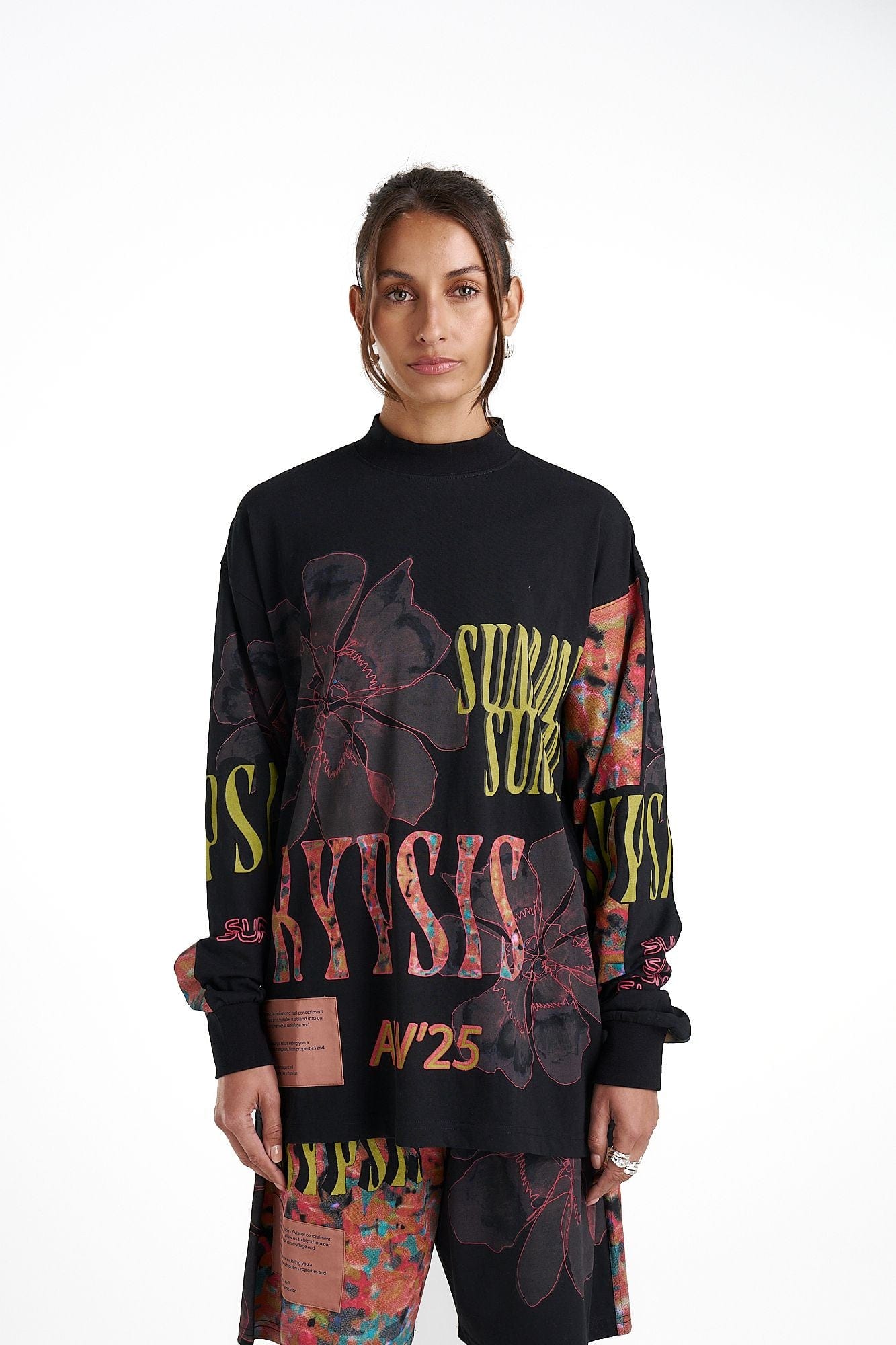 Summi Summi Tops - Long Sleeve Summi Summi | LS Band Tee - Chamo