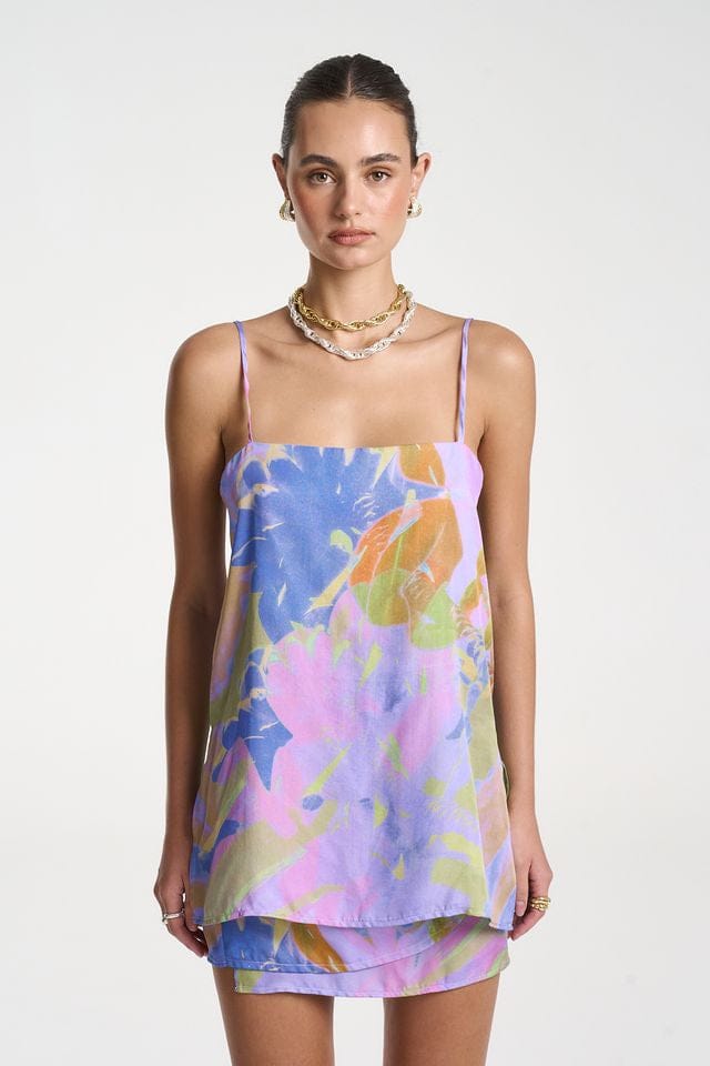 Summi Summi Tops Shift Tunic Top - Bananas