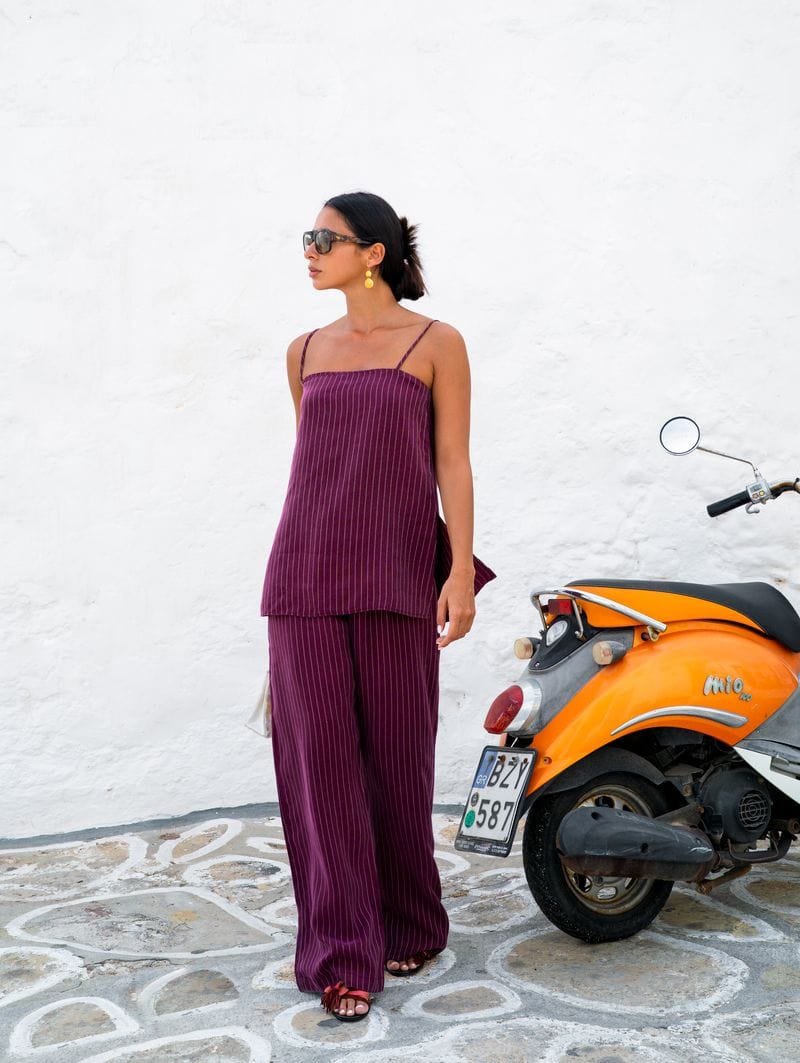 Summi Summi Tops Summi Summi | Tunis Top - Kina Pinstripe