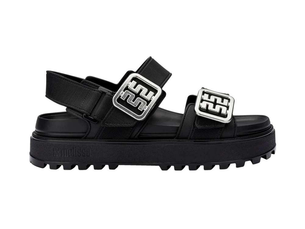 Melissa | Towny Sandals - Black