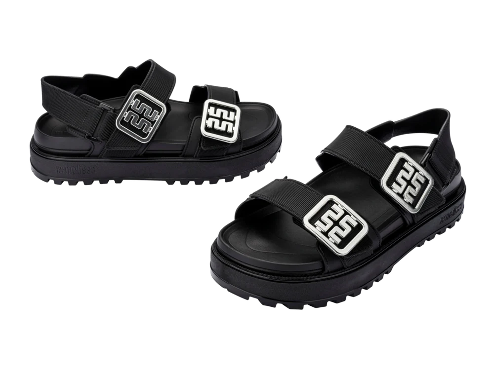 Melissa | Towny Sandals - Black