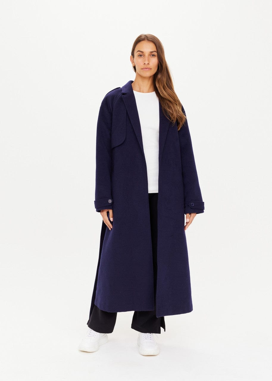 The Upside Coats - Wool The Upside | Voss Coat - Navy