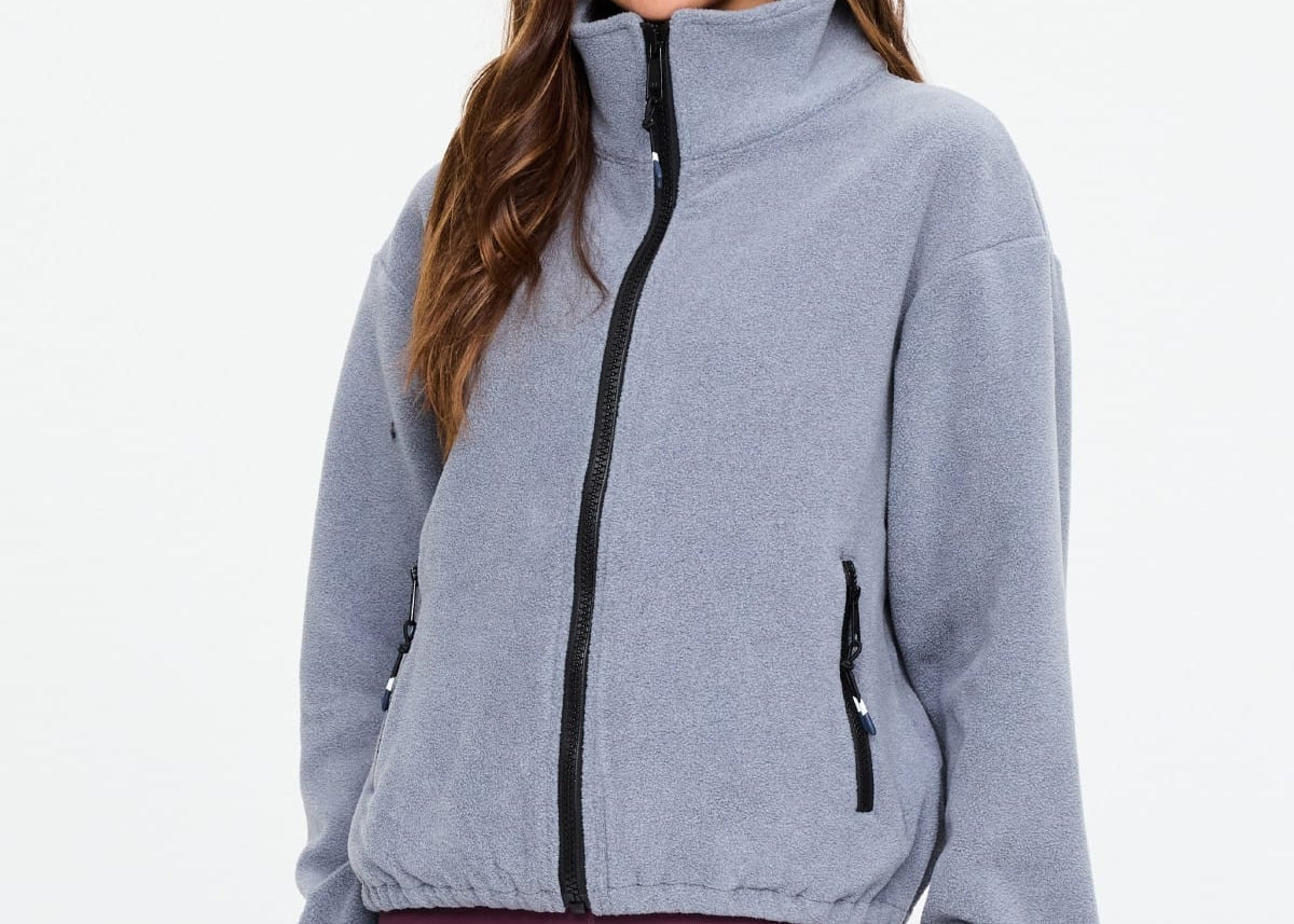 The Upside Jackets - Fur/Shearing Sol Fleece Jacket - Grey Smoke