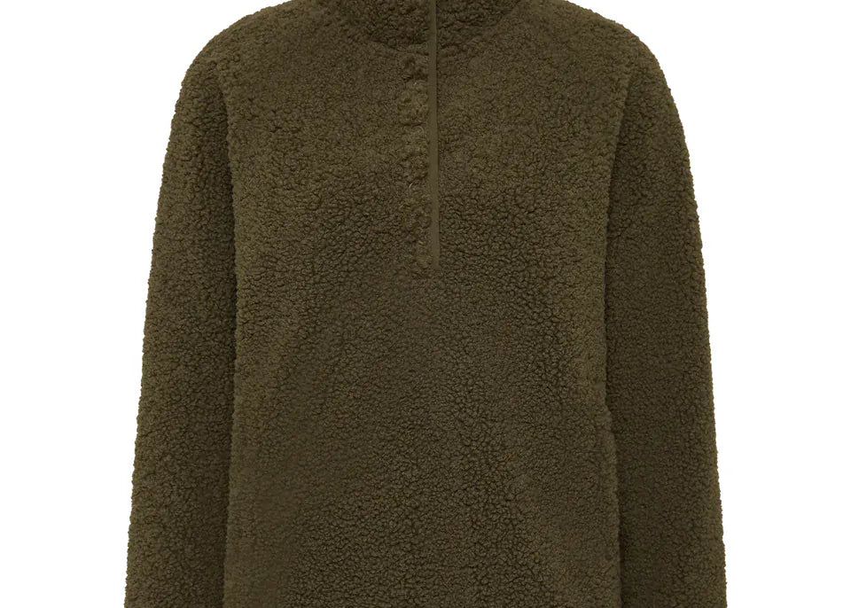 The Upside Jumpers Harlow Fleece Pullover - Olive