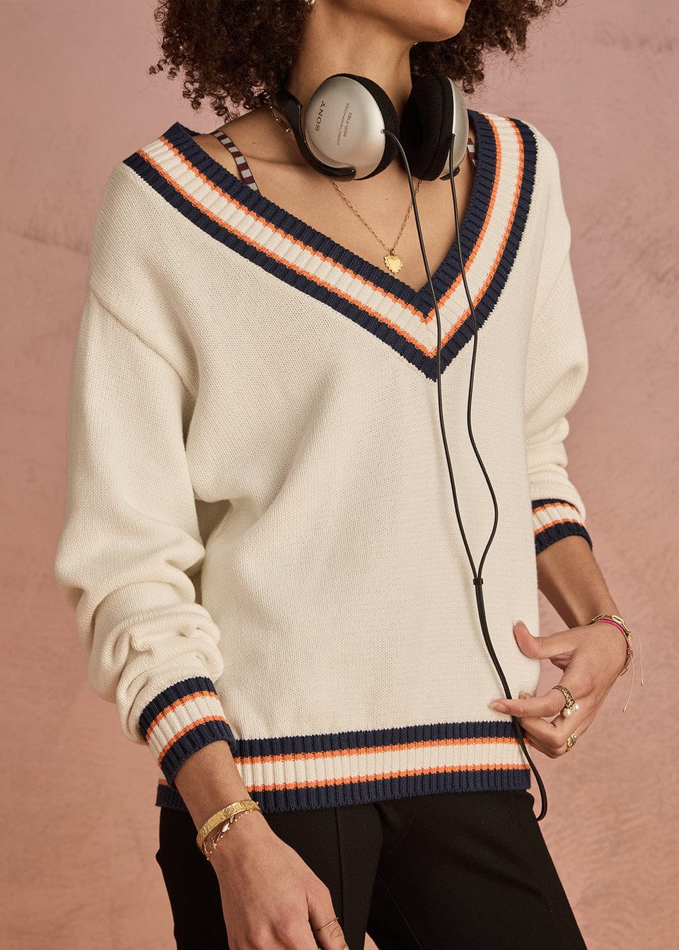 The Upside Knits The Upside | Josette V Neck Knit Sweater