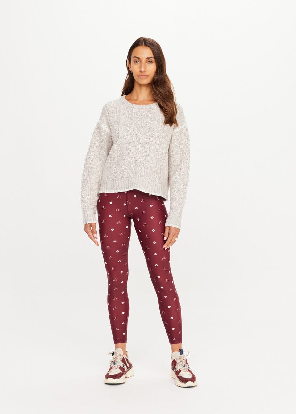 The Upside Knits Xanthe Crew Neck Knit Sweater - Cream