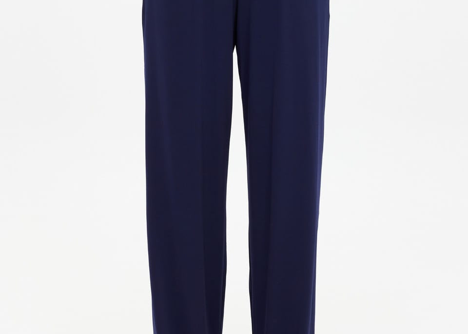 The Upside Pants - Casual Harlan Wide Leg Pant - Navy