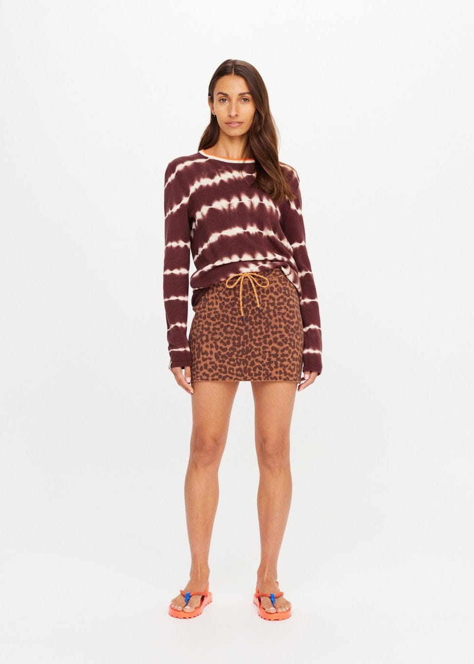 The Upside Skirts Malawi Karly Knit Mini Skirt - Leopard