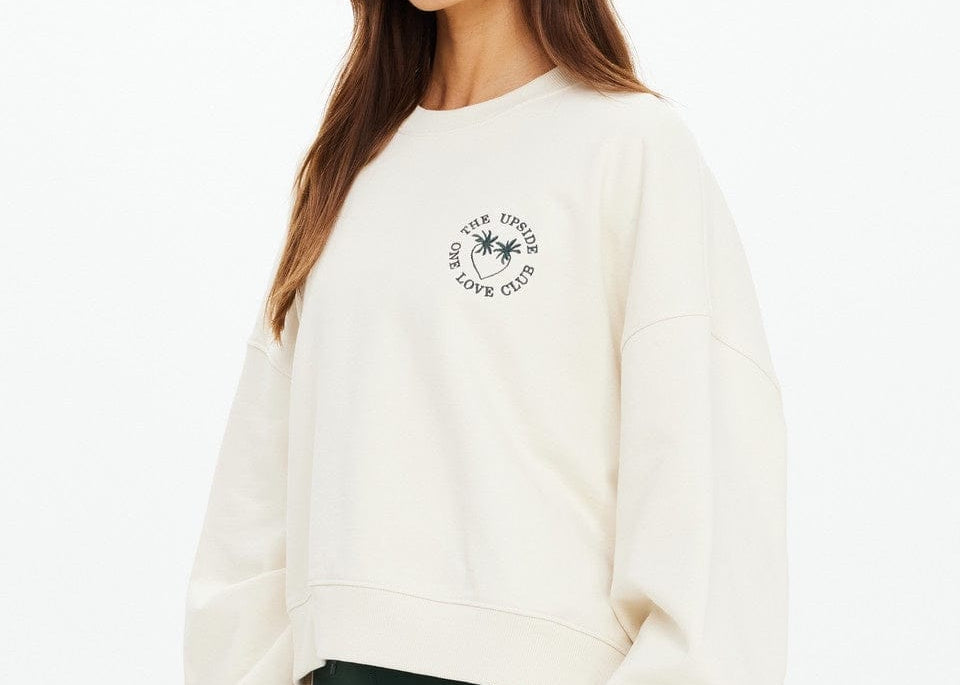 The Upside Sweaters Molokai Paloma Crew - Cream