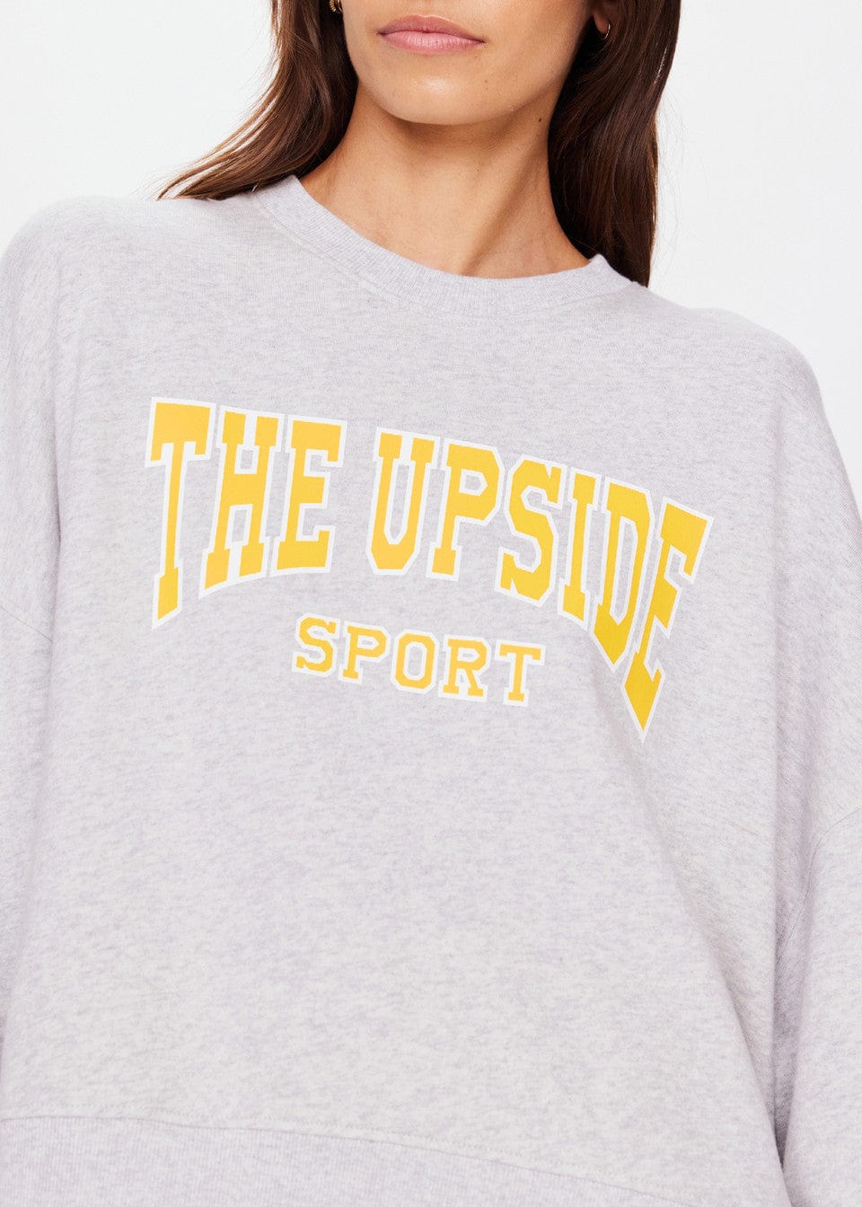 The Upside Sweaters The Upside | Harbor Paloma Crew - Grey Marle