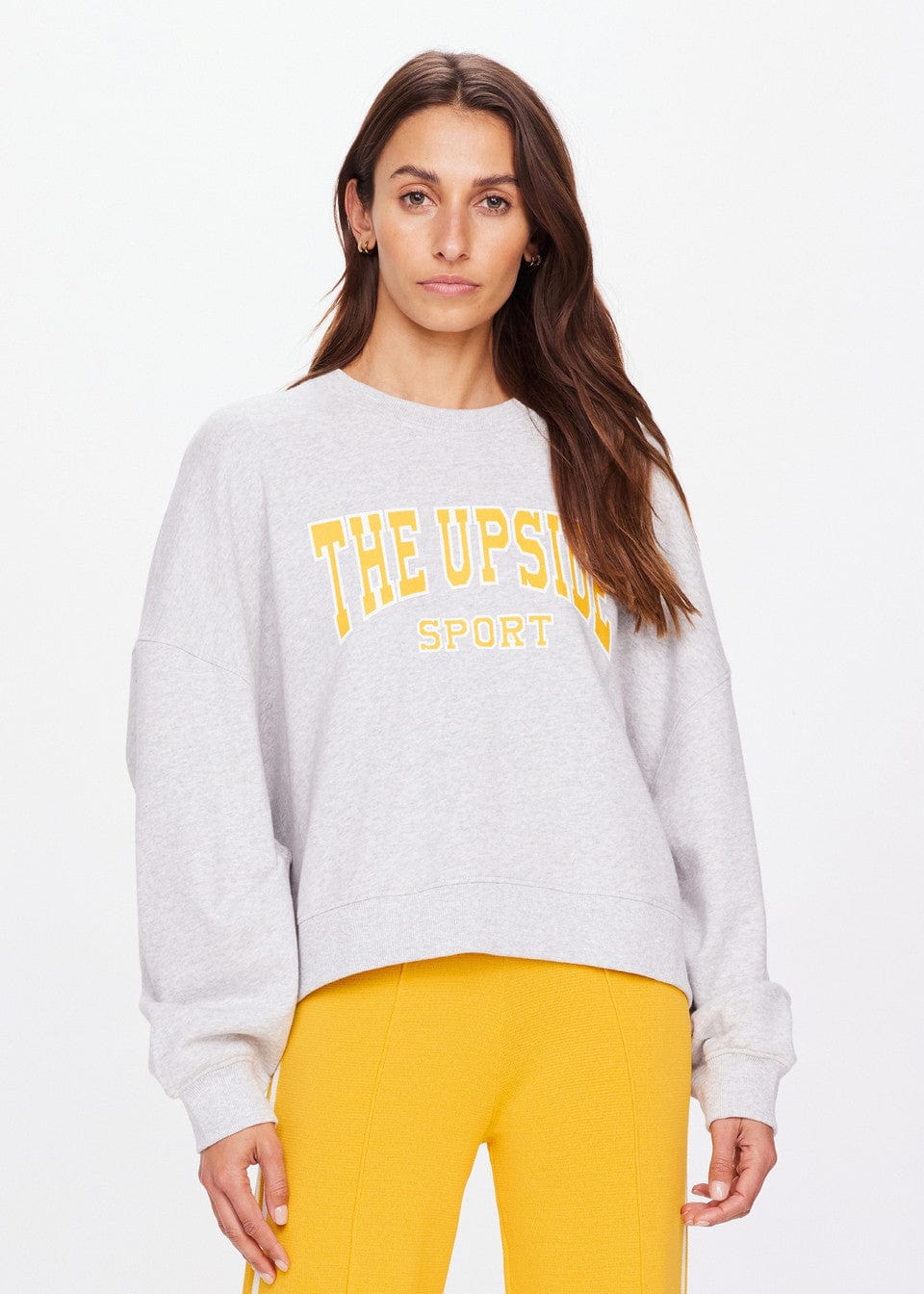 The Upside Sweaters The Upside | Harbor Paloma Crew - Grey Marle