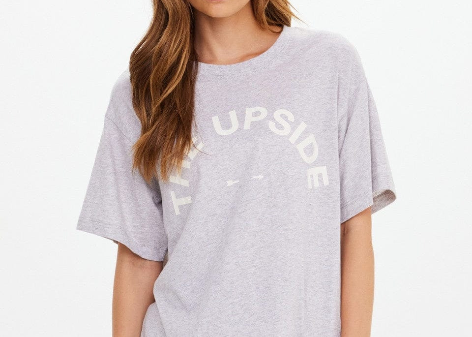 The Upside Tees Sammi Tee - Grey Marle