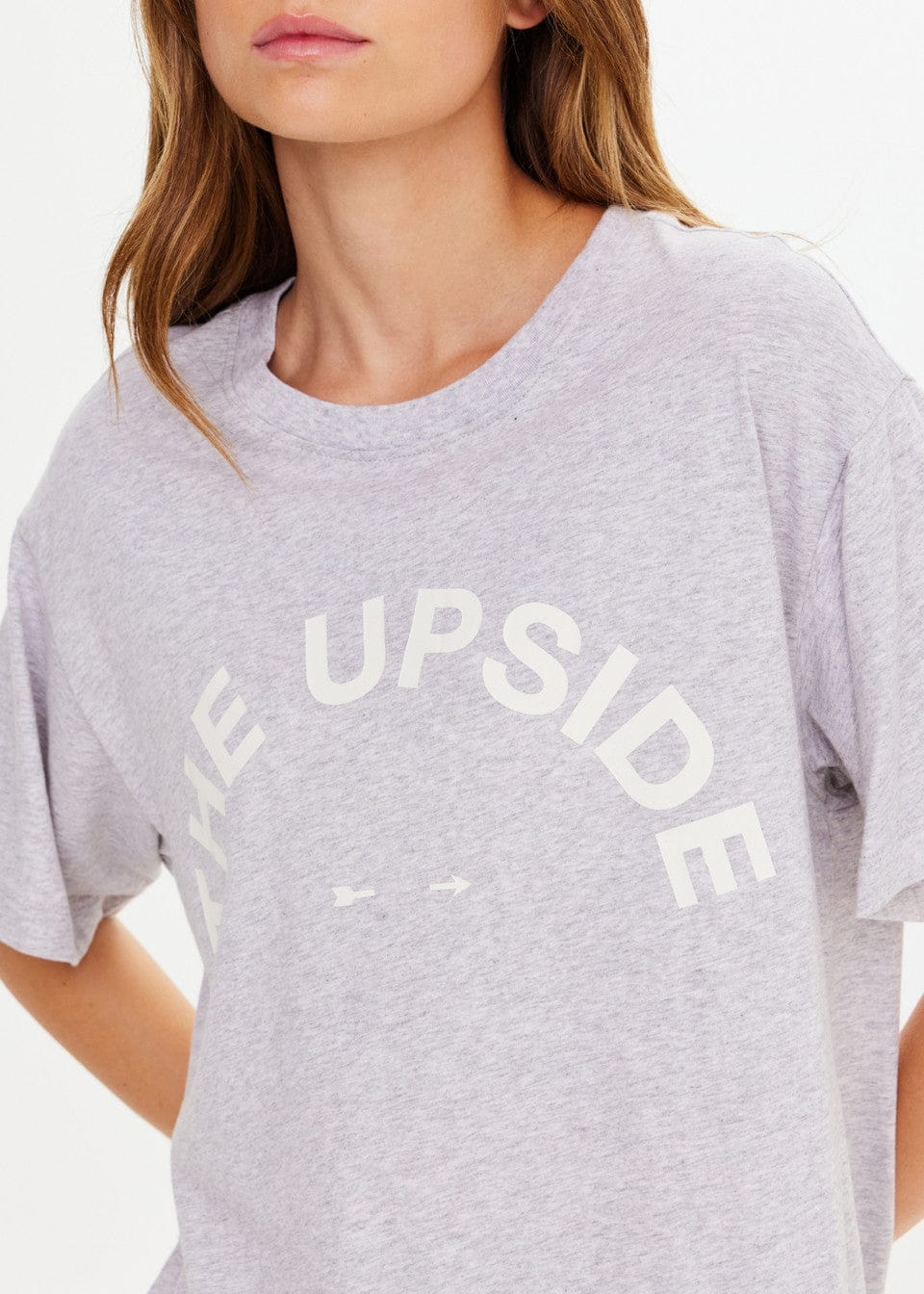 The Upside Tees Sammi Tee - Grey Marle