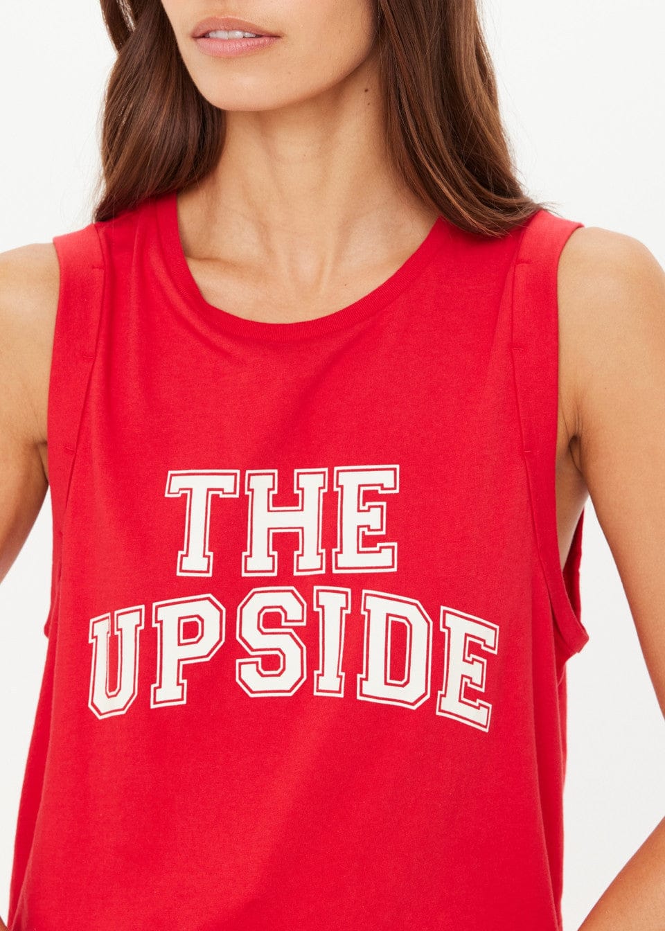 The Upside Tops - Activewear Jeet Tank Top - Cherry
