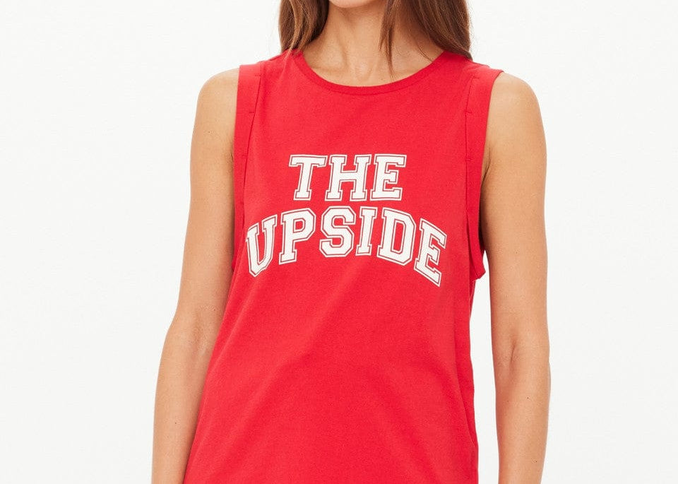 The Upside Tops - Activewear Jeet Tank Top - Cherry