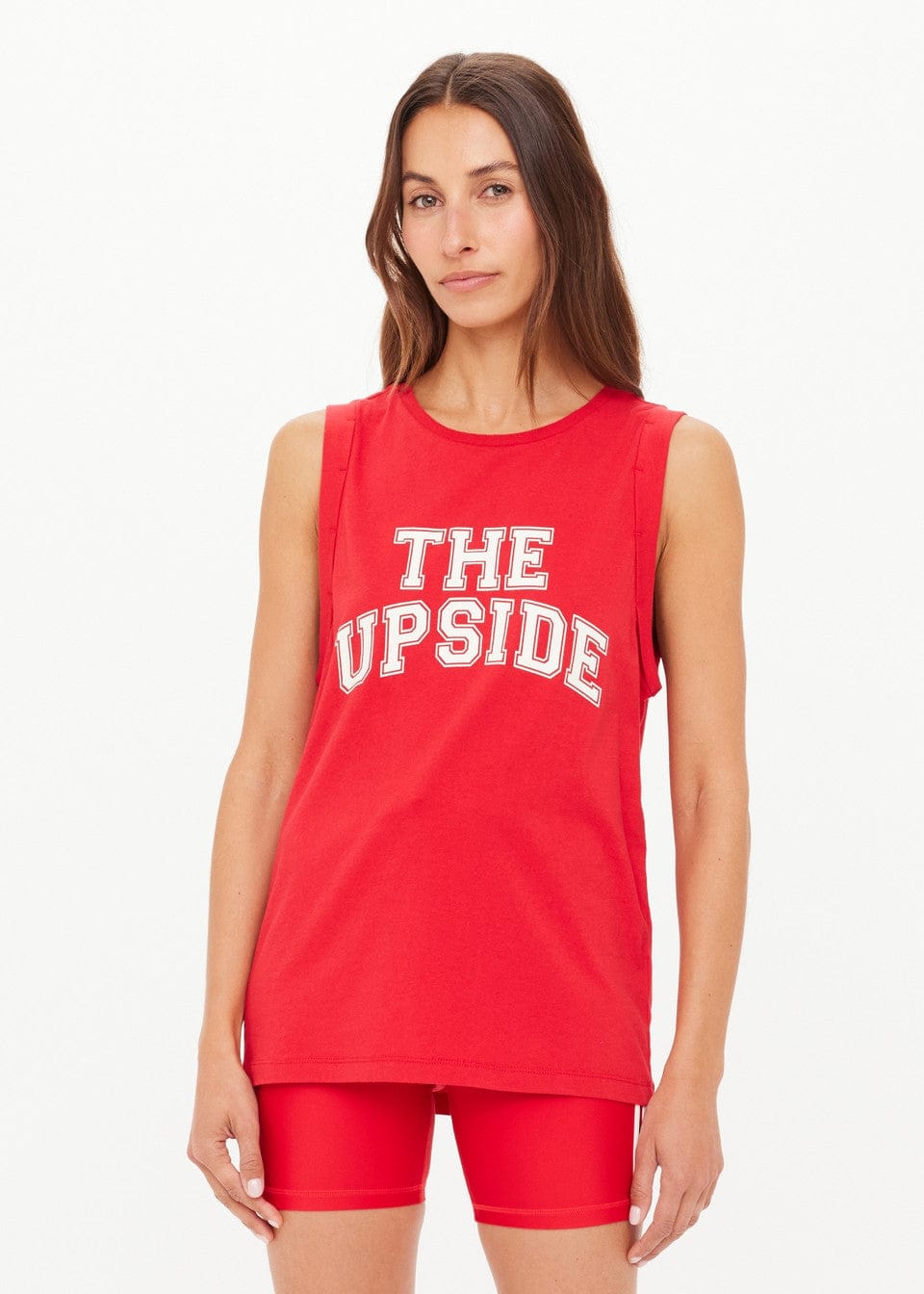 The Upside Tops - Activewear Jeet Tank Top - Cherry