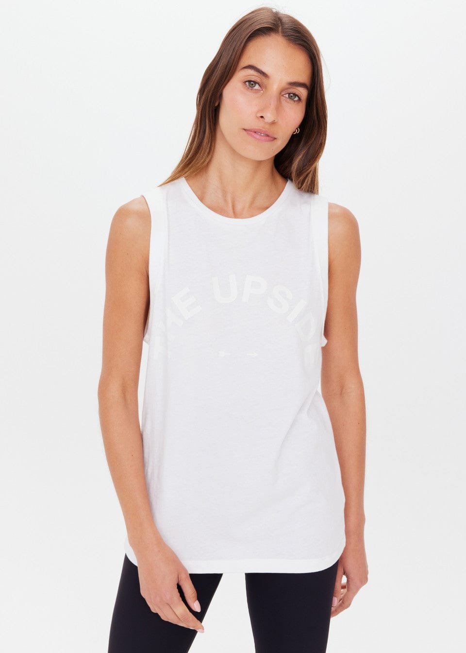 The Upside Tops - Activewear Jeet Tank - White