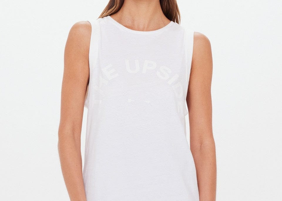 The Upside Tops - Activewear Jeet Tank - White