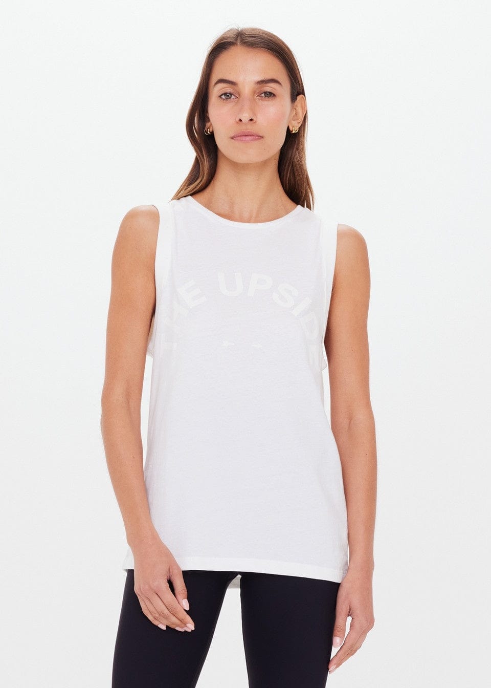 The Upside Tops - Activewear Jeet Tank - White