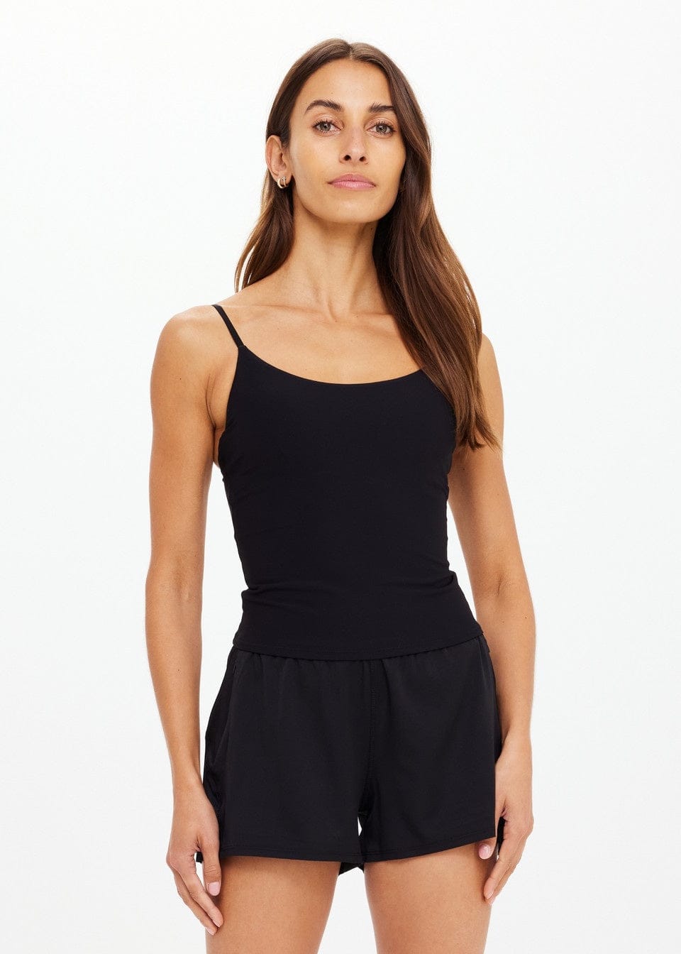 The Upside Tops - Activewear Tani Scoop Tank Top - Black