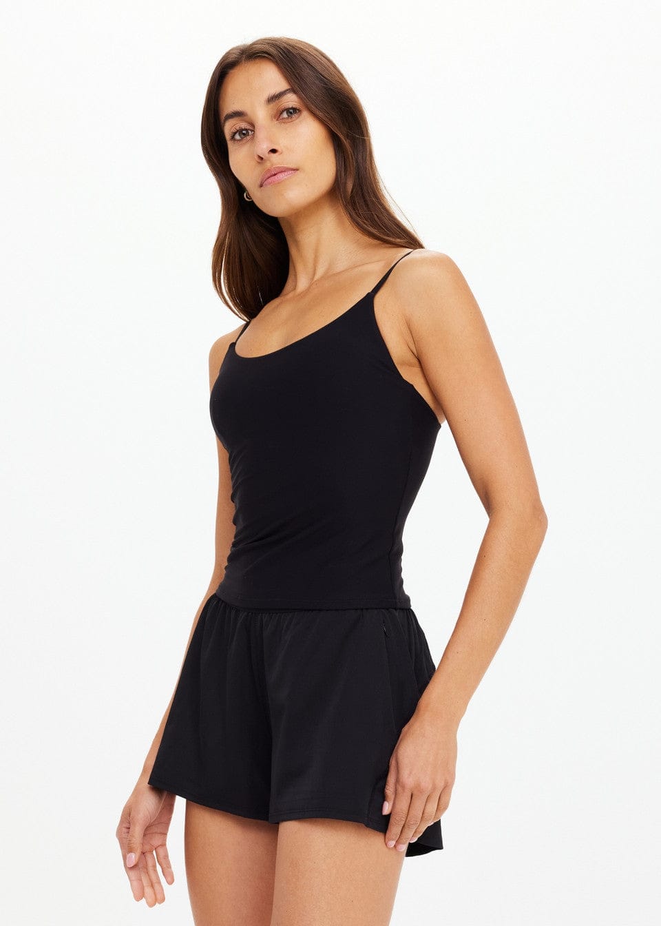 The Upside Tops - Activewear Tani Scoop Tank Top - Black