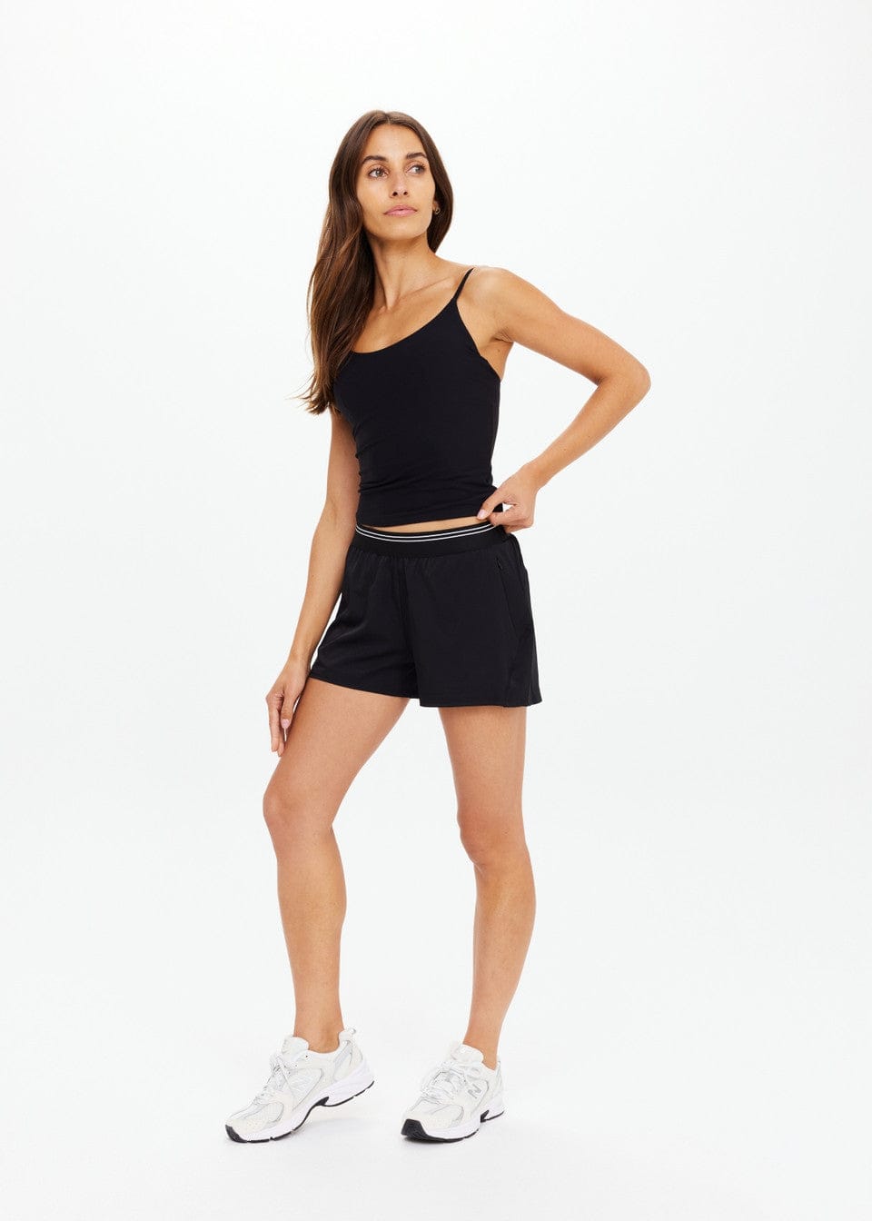 The Upside Tops - Activewear Tani Scoop Tank Top - Black