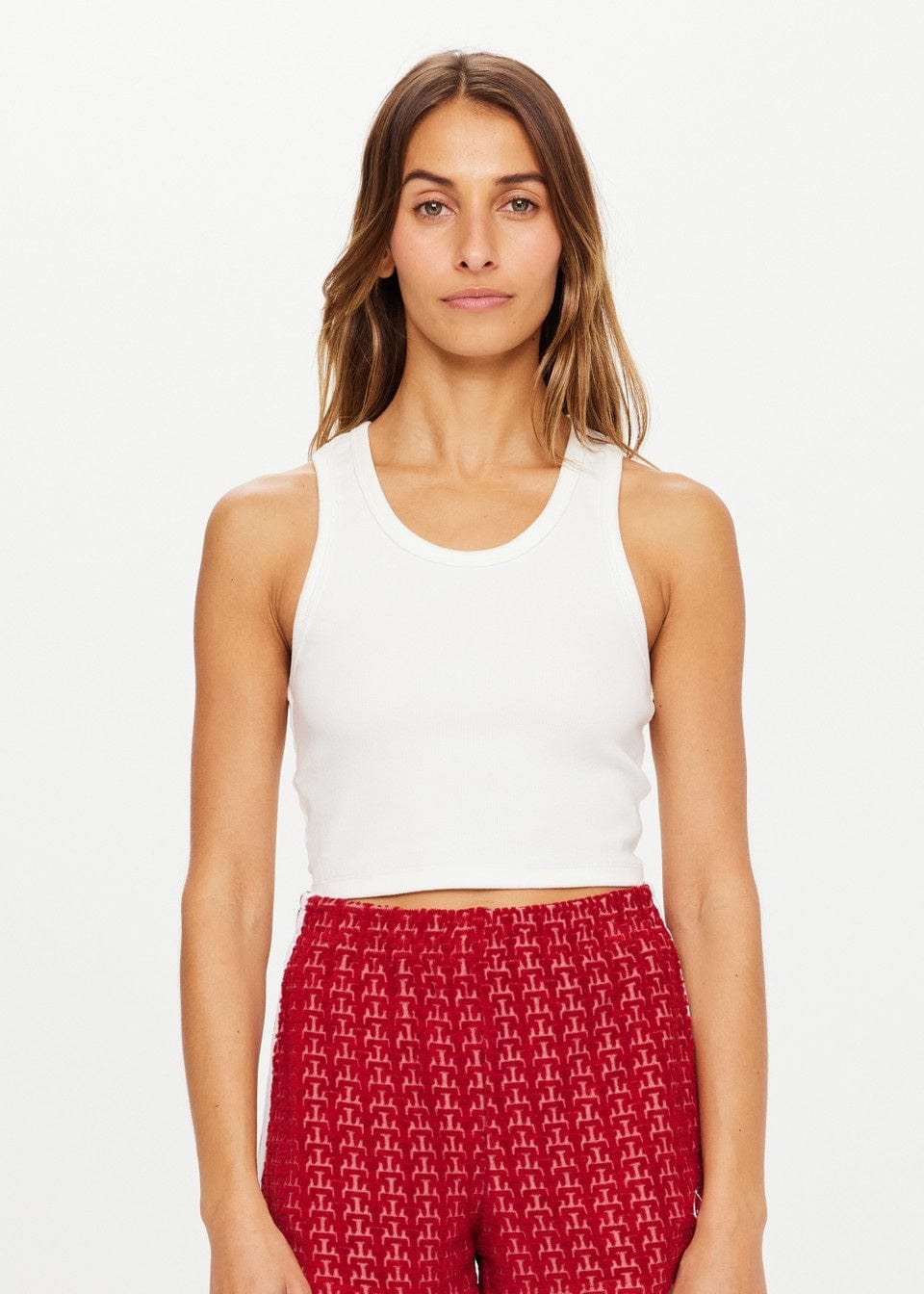 The Upside Tops - Activewear The Upside | Sophie Crop - White
