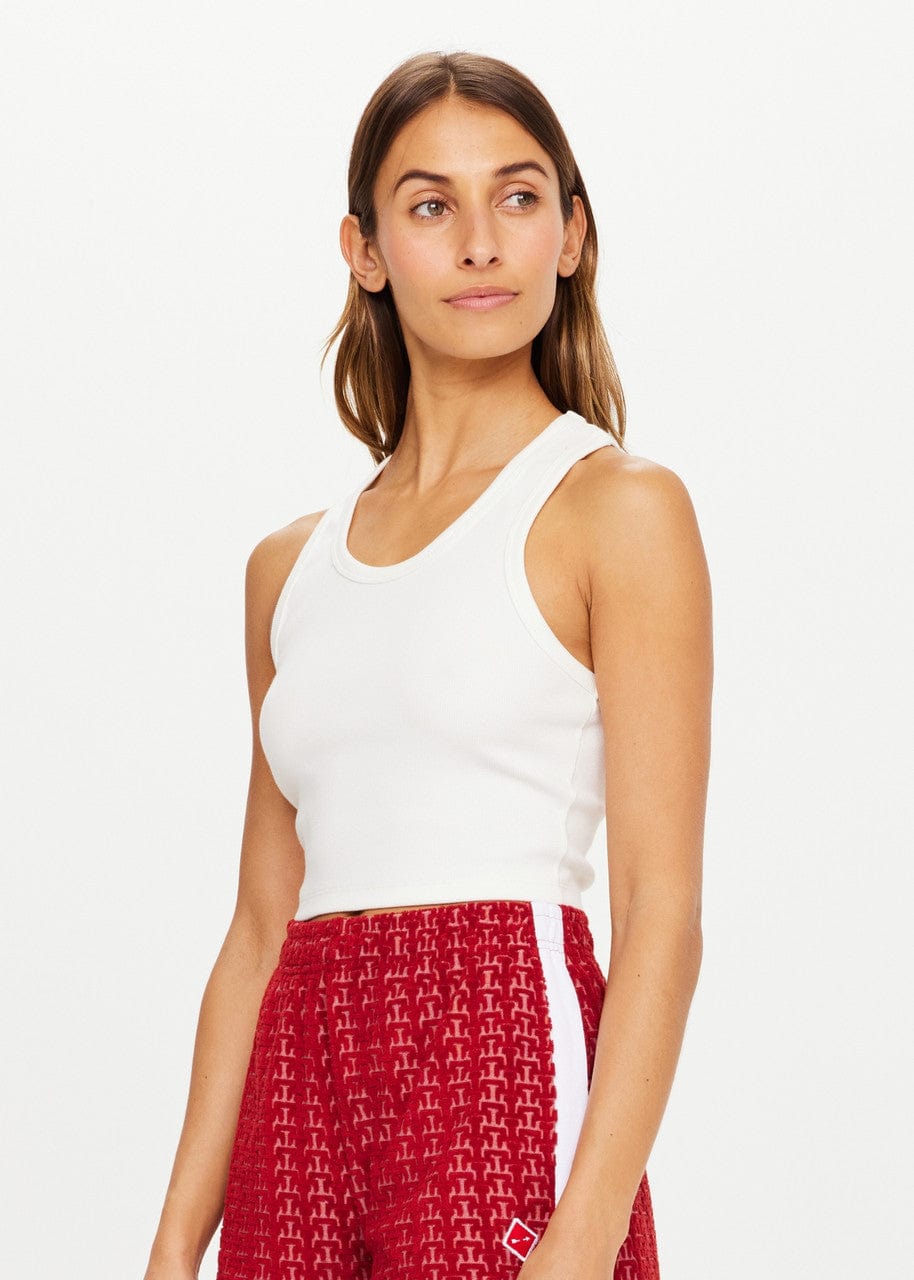 The Upside Tops - Activewear The Upside | Sophie Crop - White