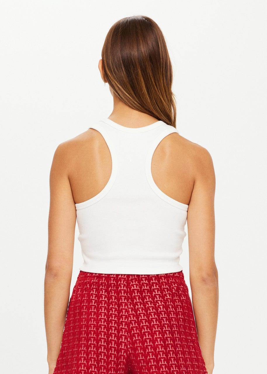 The Upside Tops - Activewear The Upside | Sophie Crop - White