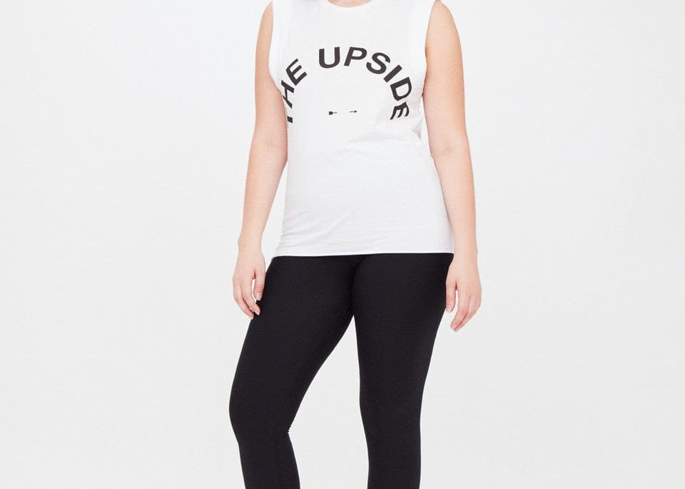 The Upside Tops - Tanks Muscle Tank - White